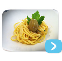 Chitarre alle acciughe al pesto di olive