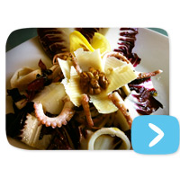 Insalatina radicchio e polpo