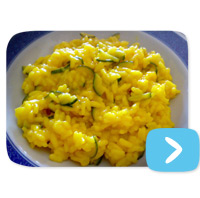 Risotto zucchine e calamari