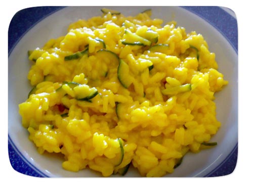 Risotto zucchine e calamari